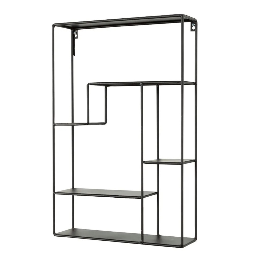 JYSK black metal display shelf